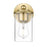 Z-Lite Thayer 1 Light Vanity, Luxe Gold/Clear