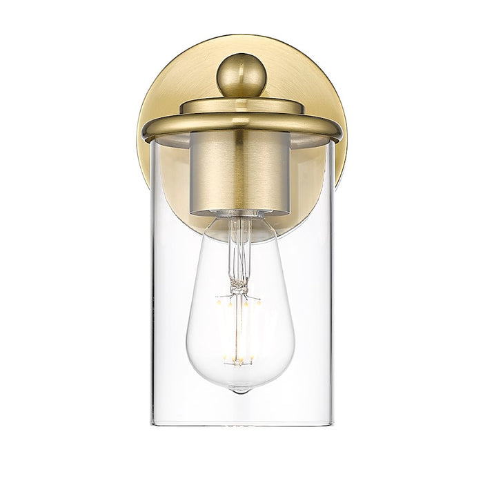 Z-Lite Thayer 1 Light Vanity, Luxe Gold/Clear