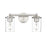 Z-Lite Thayer 2 Light Vanity, Brushed Nickel/Clear