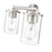 Z-Lite Thayer 2 Light Vanity, Brushed Nickel/Clear