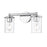 Z-Lite Thayer 2 Light Vanity, Chrome/Clear - 742-2V-CH