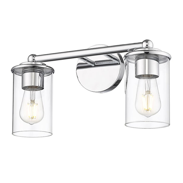 Z-Lite Thayer 2 Light Vanity, Chrome/Clear