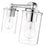 Z-Lite Thayer 2 Light Vanity, Chrome/Clear