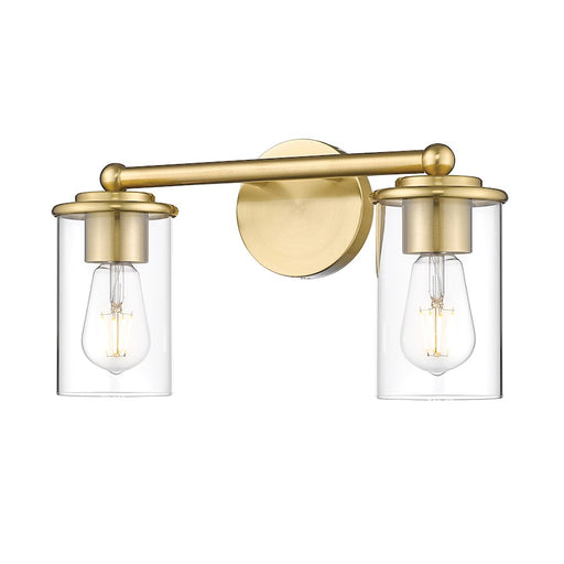 Z-Lite Thayer 2 Light Vanity, Luxe Gold/Clear - 742-2V-LG