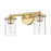 Z-Lite Thayer 2 Light Vanity, Luxe Gold/Clear