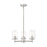 Z-Lite Thayer 3 Light Chandelier, Brushed Nickel/Clear - 742-3BN