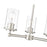 Z-Lite Thayer 3 Light Chandelier, Brushed Nickel/Clear