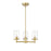 Z-Lite Thayer 3 Light Chandelier, Luxe Gold/Clear - 742-3LG