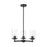 Z-Lite Thayer 3 Light Chandelier, Matte Black/Clear - 742-3MB