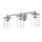 Z-Lite Thayer 3 Light Vanity, Brushed Nickel/Clear