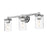 Z-Lite Thayer 3 Light Vanity, Chrome/Clear