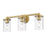 Z-Lite Thayer 3 Light Vanity, Luxe Gold/Clear