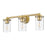 Z-Lite Thayer 3 Light Vanity, Luxe Gold/Clear