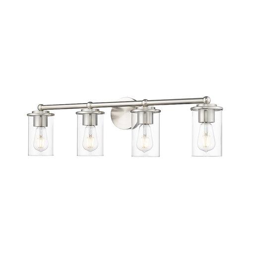 Z-Lite Thayer 4 Light Vanity, Brushed Nickel/Clear - 742-4V-BN