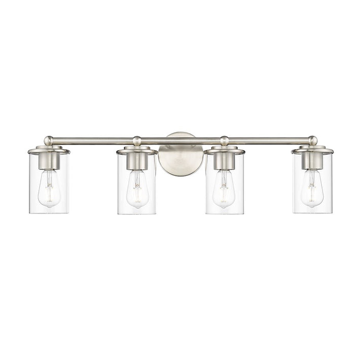 Z-Lite Thayer 4 Light Vanity, Brushed Nickel/Clear