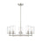 Z-Lite Thayer 5 Light Chandelier, Brushed Nickel/Clear - 742-5BN