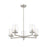 Z-Lite Thayer 5 Light Chandelier, Brushed Nickel/Clear