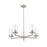 Z-Lite Thayer 5 Light Chandelier, Brushed Nickel/Clear