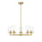 Z-Lite Thayer 5 Light Chandelier, Luxe Gold/Clear - 742-5LG