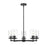 Z-Lite Thayer 5 Light Chandelier, Matte Black/Clear - 742-5MB