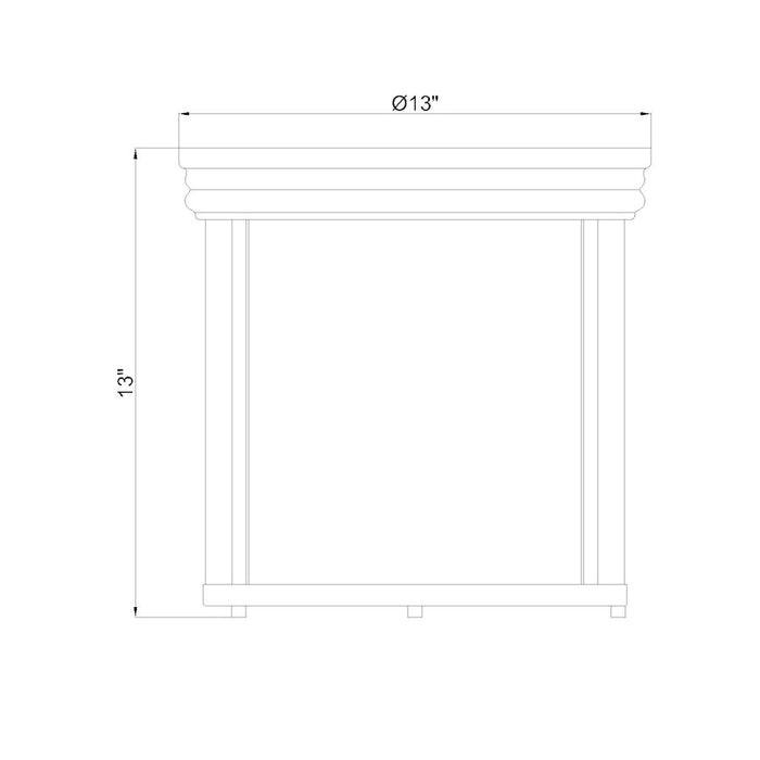 Z-Lite Thayer 3 Light Flush Mount, Brushed Nickel/Clear