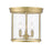 Z-Lite Thayer 3 Light Flush Mount, Luxe Gold/Clear - 742F13-LG