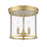 Z-Lite Thayer 3 Light Flush Mount, Luxe Gold/Clear