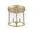 Z-Lite Thayer 3 Light Flush Mount, Luxe Gold/Clear