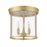 Z-Lite Thayer 3 Light Flush Mount, Luxe Gold/Clear