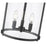 Z-Lite Thayer 3 Light Flush Mount, Matte Black/Clear