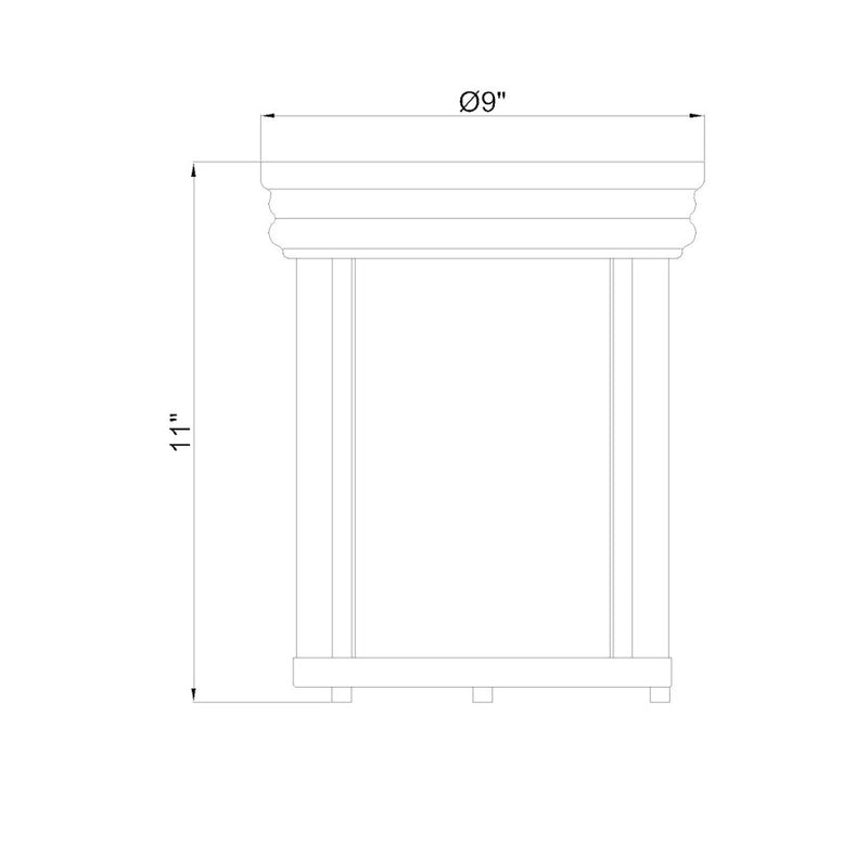 Z-Lite Thayer 1 Light Flush Mount, Brushed Nickel/Clear