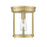 Z-Lite Thayer 1 Light Flush Mount, Luxe Gold/Clear - 742F9-LG