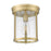 Z-Lite Thayer 1 Light Flush Mount, Luxe Gold/Clear