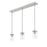 Z-Lite Thayer 3 Light Pendant, Brushed Nickel/Clear