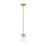 Z-Lite Thayer 1 Light Pendant, Luxe Gold/Clear - 742MP-LG