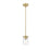 Z-Lite Thayer 1 Light Pendant, Luxe Gold/Clear