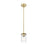 Z-Lite Thayer 1 Light Pendant, Luxe Gold/Clear