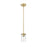 Z-Lite Thayer 1 Light Pendant, Luxe Gold/Clear