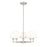 Z-Lite Leila 5 Light 26" Chandelier, Brushed Nickel/White Linen - 744-26R-BN