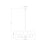 Z-Lite Leila 5 Light 26" Chandelier, Brushed Nickel/White Linen