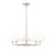 Z-Lite Leila 5 Light 34" Chandelier, Brushed Nickel/White Linen - 744-34R-BN