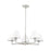 Z-Lite Leila 5 Light 34" Chandelier, Brushed Nickel/White Linen