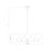 Z-Lite Leila 5 Light 34" Chandelier, Luxe Gold/White Linen