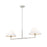 Z-Lite Leila 2 Light 42" Chandelier, Brushed Nickel/White Linen