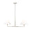 Z-Lite Leila 2 Light 42" Chandelier, Brushed Nickel/White Linen