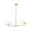 Z-Lite Leila 2 Light 42" Chandelier, Luxe Gold/White Linen