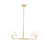 Z-Lite Leila 2 Light 42" Chandelier, Luxe Gold/White Linen