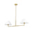 Z-Lite Leila 2 Light 42" Chandelier, Luxe Gold/White Linen