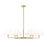 Z-Lite Leila 6 Light 44" Chandelier, Luxe Gold/White Linen - 744-44R-LG