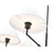 Z-Lite Leila 6 Light 44" Chandelier, Matte Black/White Linen